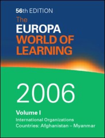 World of Learning 2006 Volume 1