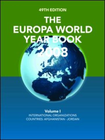 Europa World Year Book 2008 Volume 1