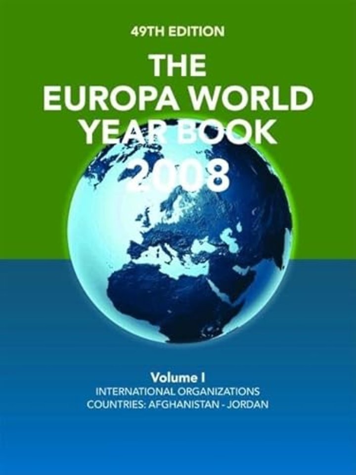 Europa World Year Book 2008 Volume 1