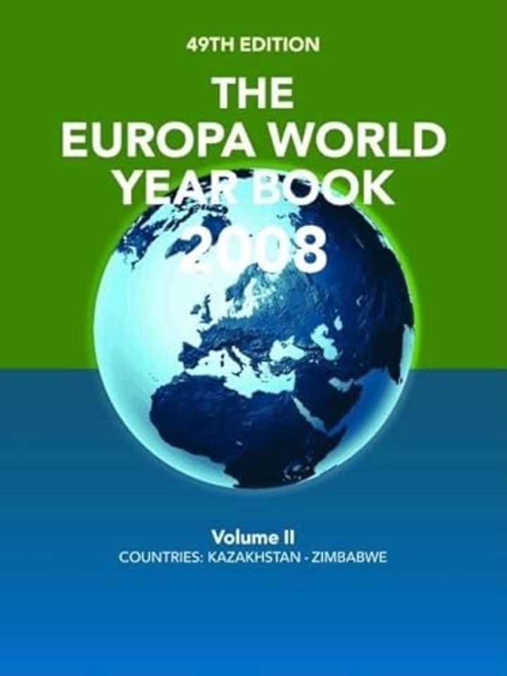 Europa World Year Book 2008 Volume 2