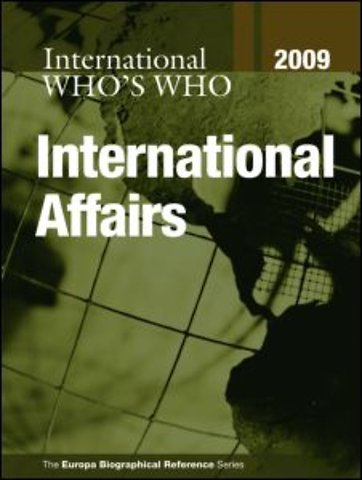 Who's Who in International Affairs 2009