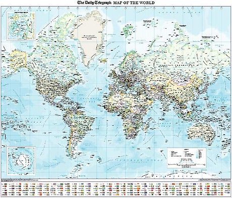 The Daily Telegraph Wall Map of the World