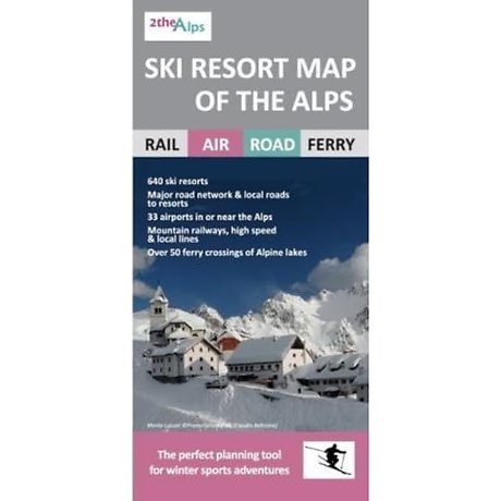 Ski Resort Map of the Alps