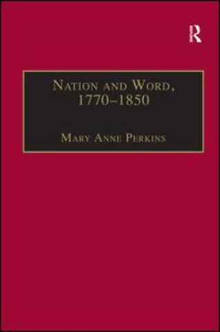 Nation and Word, 1770–1850