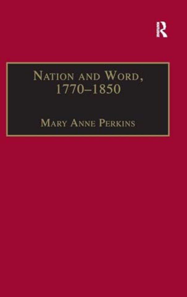 Nation and Word, 1770–1850