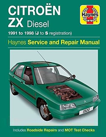 Citroen ZX Diesel (91 - 98) Haynes Repair Manual