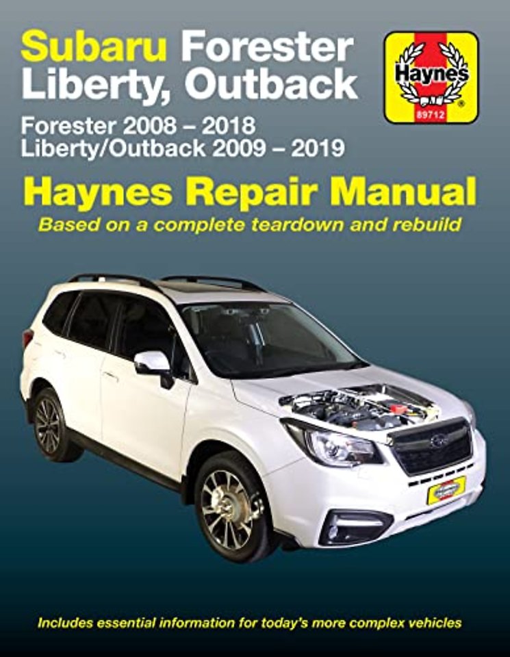 Subaru Forester 2008–2018 Liberty, Outback 2009– – 2019