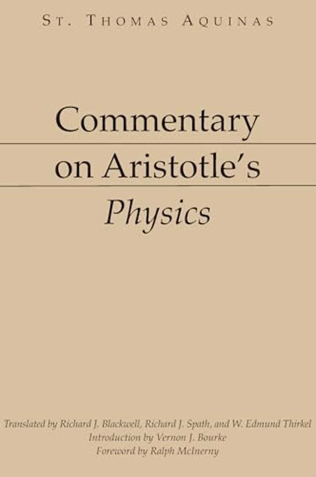 Commentary on Aristotle`s Physics