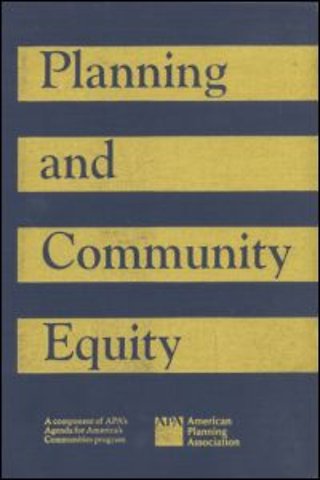 Planning and Community Equity