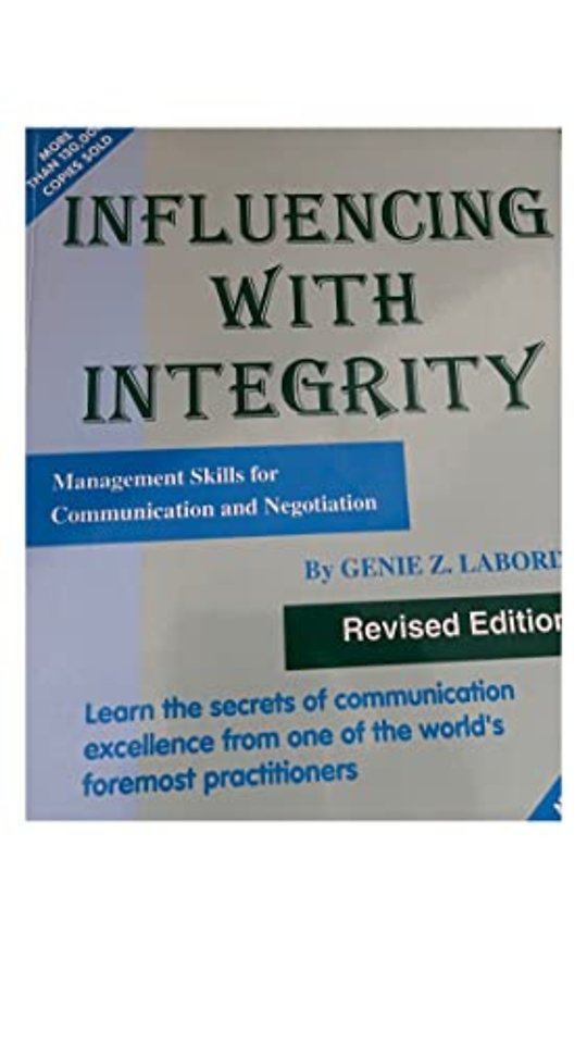 Influencing With Integrity