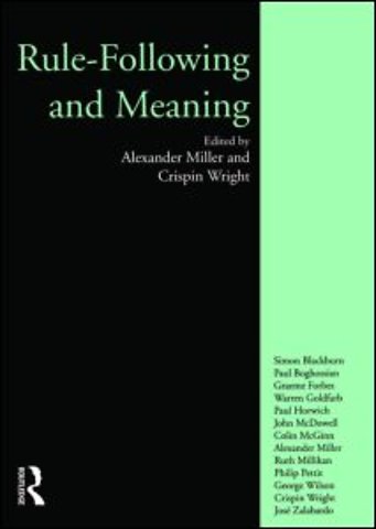 Rule-following and Meaning