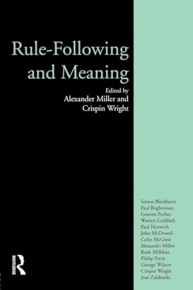 Rule-following and Meaning