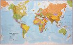 World political flat laminated ENG 1/20M