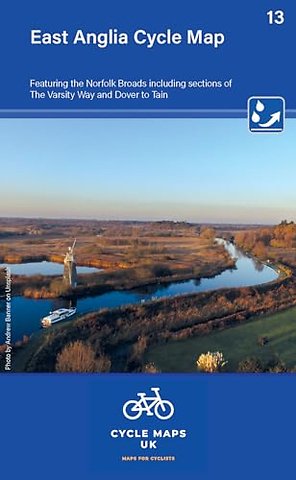 East Anglia Cycle Map featuring The Norfolk Broads