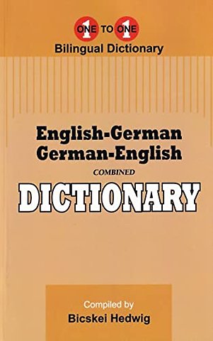 English-German & German-English One-to-One Dictionary