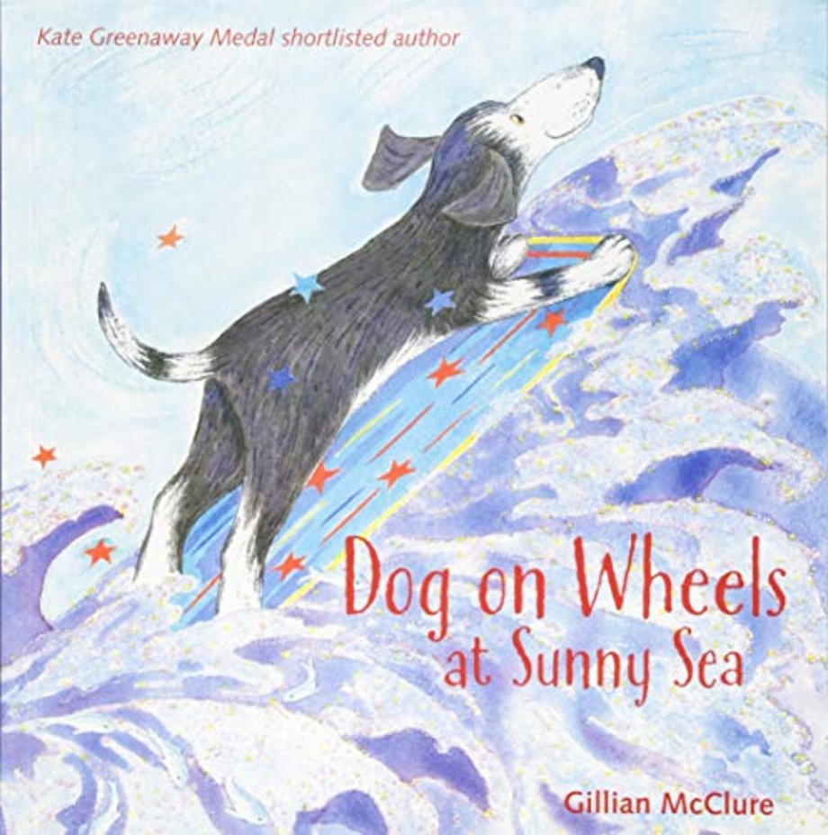 Dog On Wheels At Sunny Sea