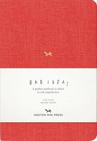 A Notebook For Bad Ideas - Red/lined