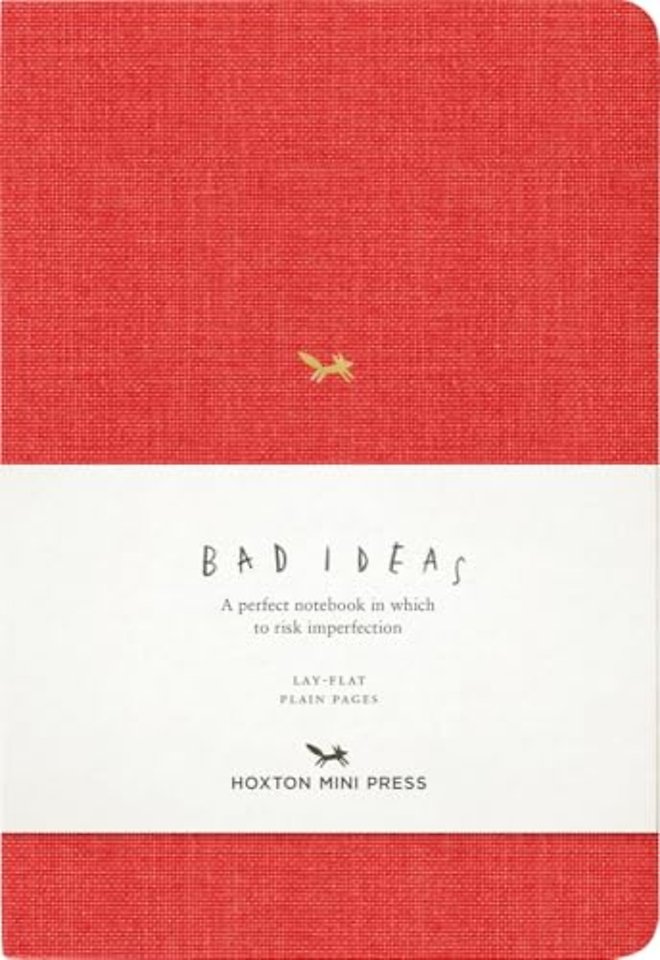 A Notebook For Bad Ideas - Red/plain