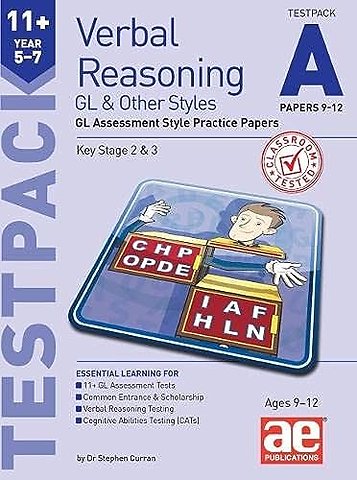 11+ Verbal Reasoning Year 5-7 GL & Other Styles Testpack A Papers 9-12