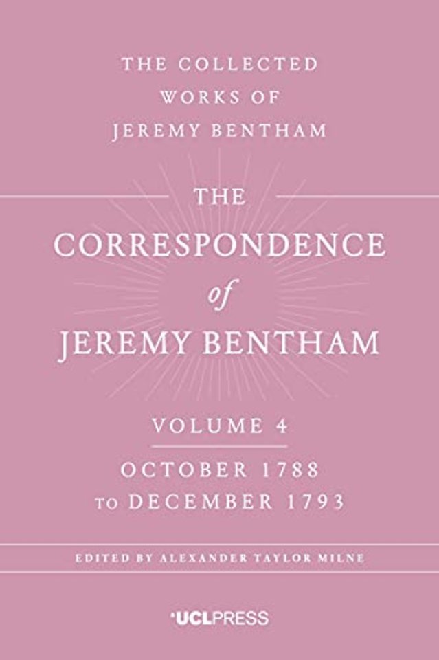 The Correspondence of Jeremy Bentham, Volume 4