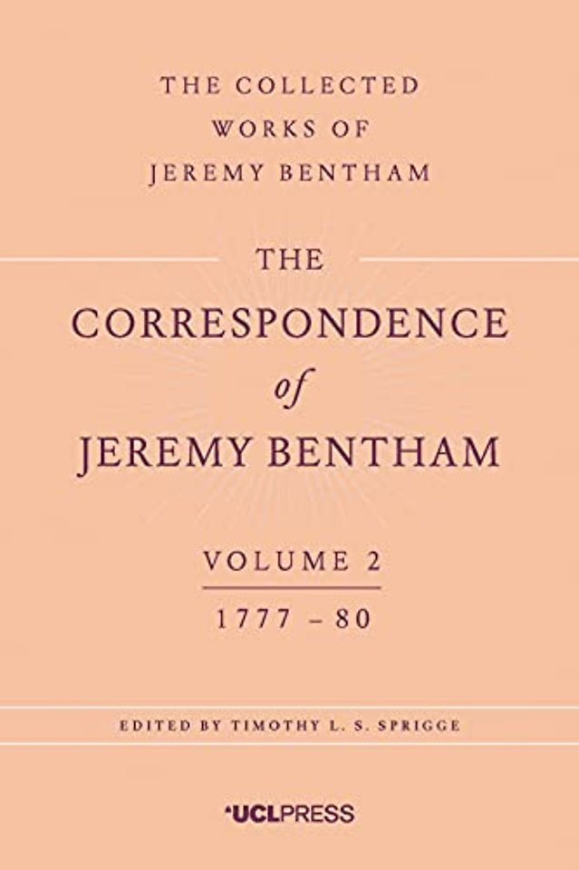 The Correspondence of Jeremy Bentham, Volume 2