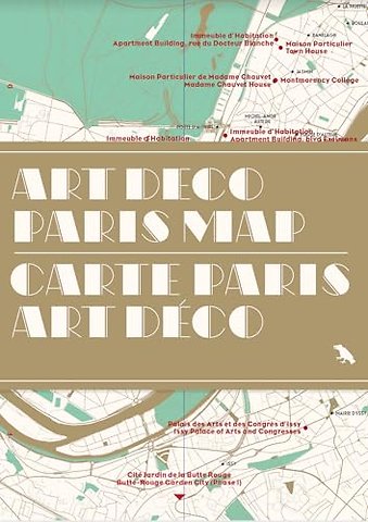 Art Deco Paris Map / Carte Paris Art Deco