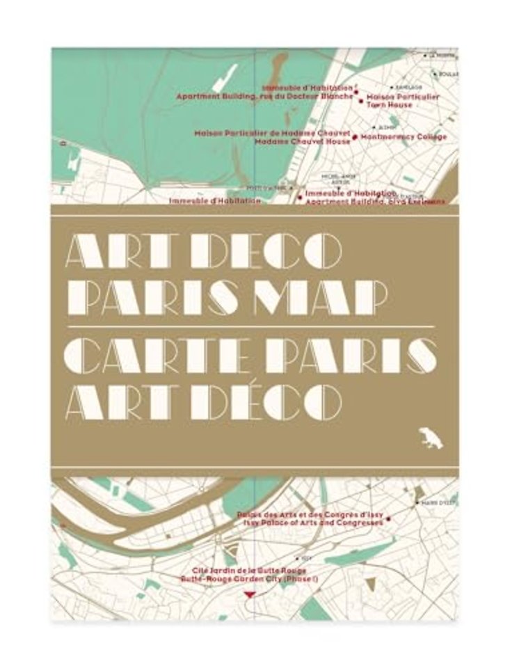 Art Deco Paris Map / Carte Paris Art Deco