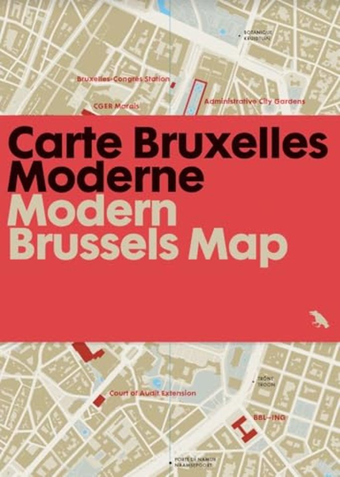 Modern Brussels Map / Carte Bruxelles Moderne