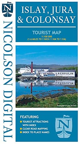 Nicolson Tourist Map Islay and Jura