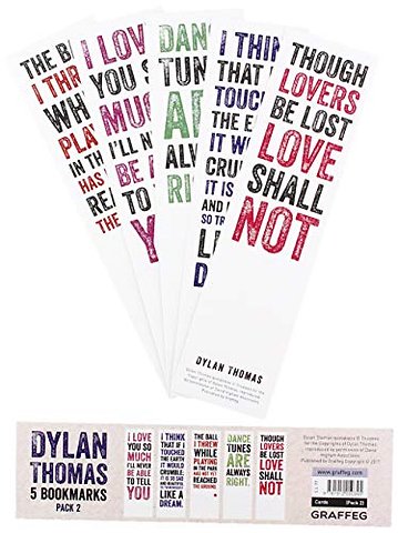 Dylan Thomas Bookmarks Pack 2
