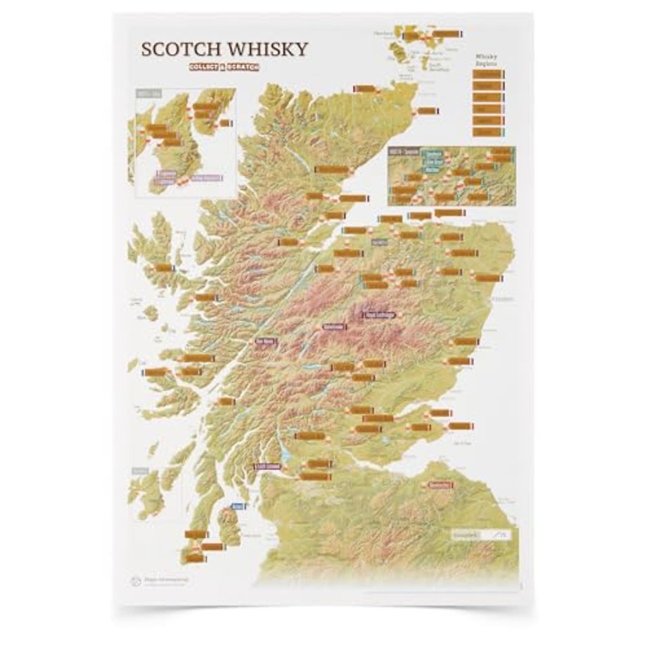 Whisky Distilleries Collect and Scratch Print