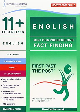 11+ Essentials English Mini-Comprehensions: Fact-Finding Book 1