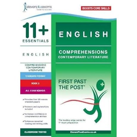 11+ Essentials English Comprehensions: Contemporary Literature Book 2 – Standard Format