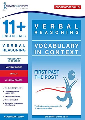 11+ Essentials Verbal Reasoning: Vocabulary in Context Level 4