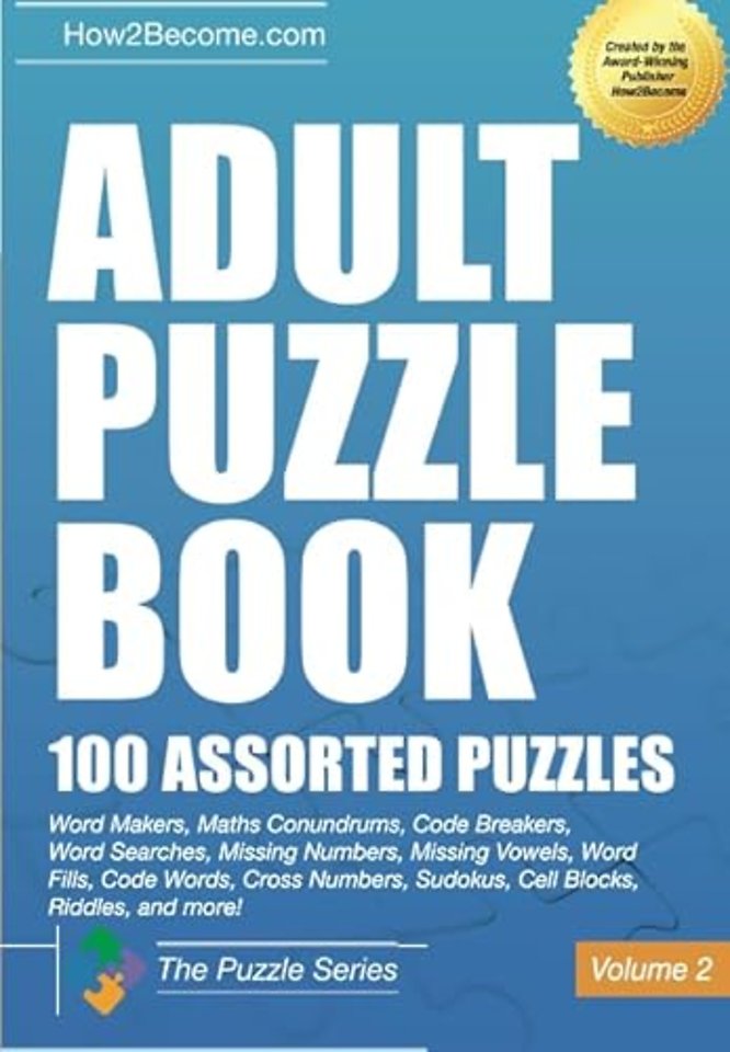 Adult Puzzle Book:100 Assorted Puzzles - Volume 2