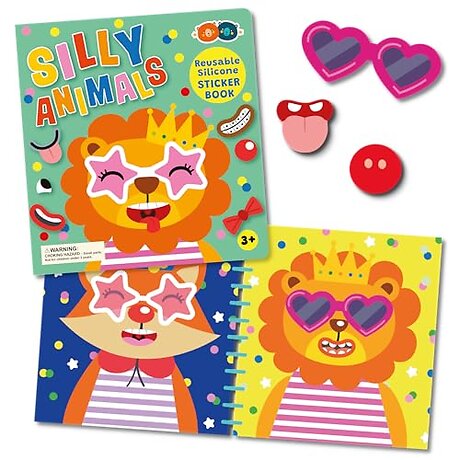 Silicone Sticker Book - Silly Animals