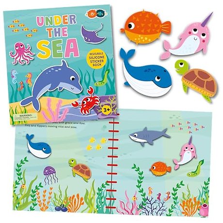 Silicone Sticker Book - Sea