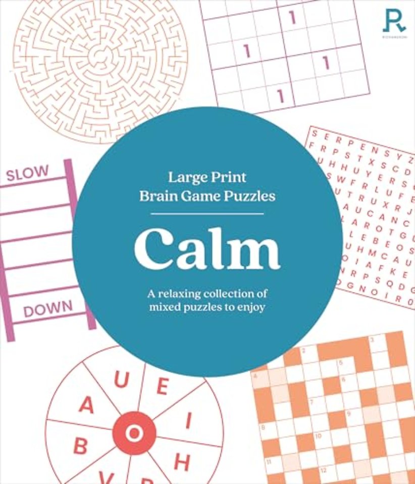 Large Print Brain Game Puzzles - Calm