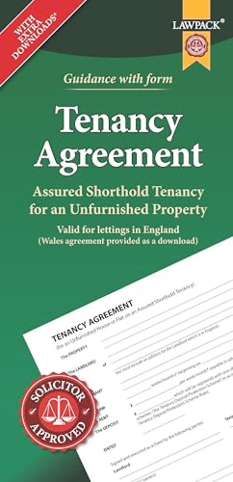 Unfurnished Tenancy Agreement Form Pack