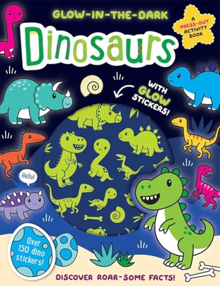 Glow-in-the-Dark Dinosaurs Sticker Activity Book