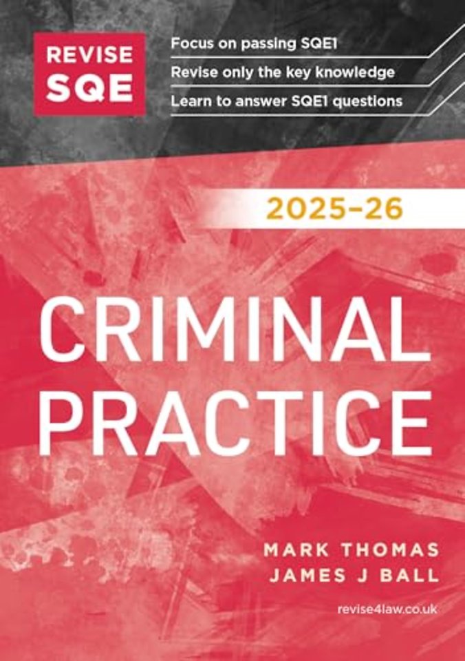 Revise SQE Criminal Practice 2025/26