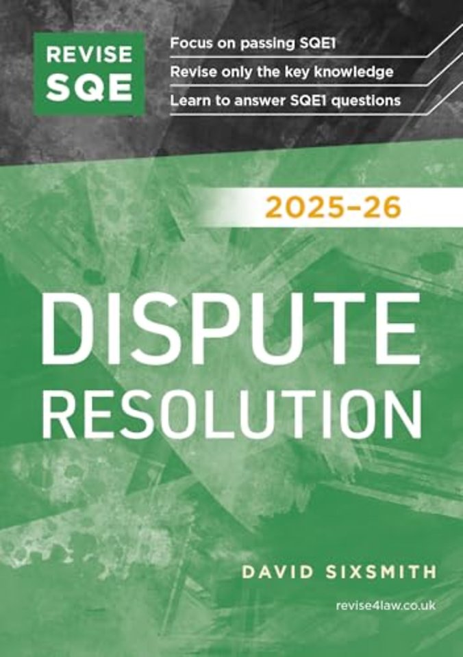 Revise SQE Dispute Resolution 2025/26