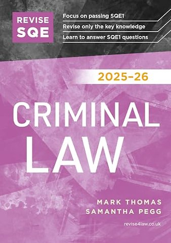 Revise SQE Criminal Law 2025/26