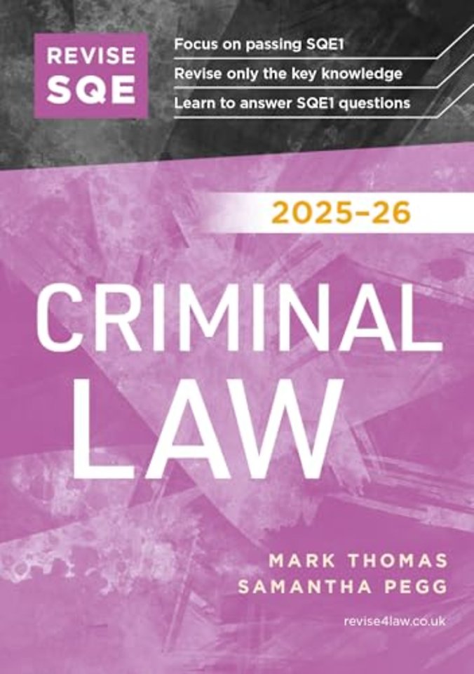 Revise SQE Criminal Law 2025/26