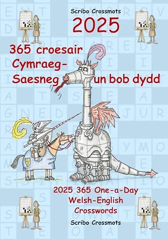 2025 365 croesair Cymraeg-Saesneg Un bob dydd