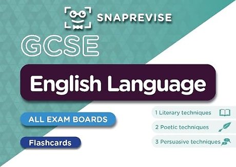 SnapRevise GCSE English Language Flashcards