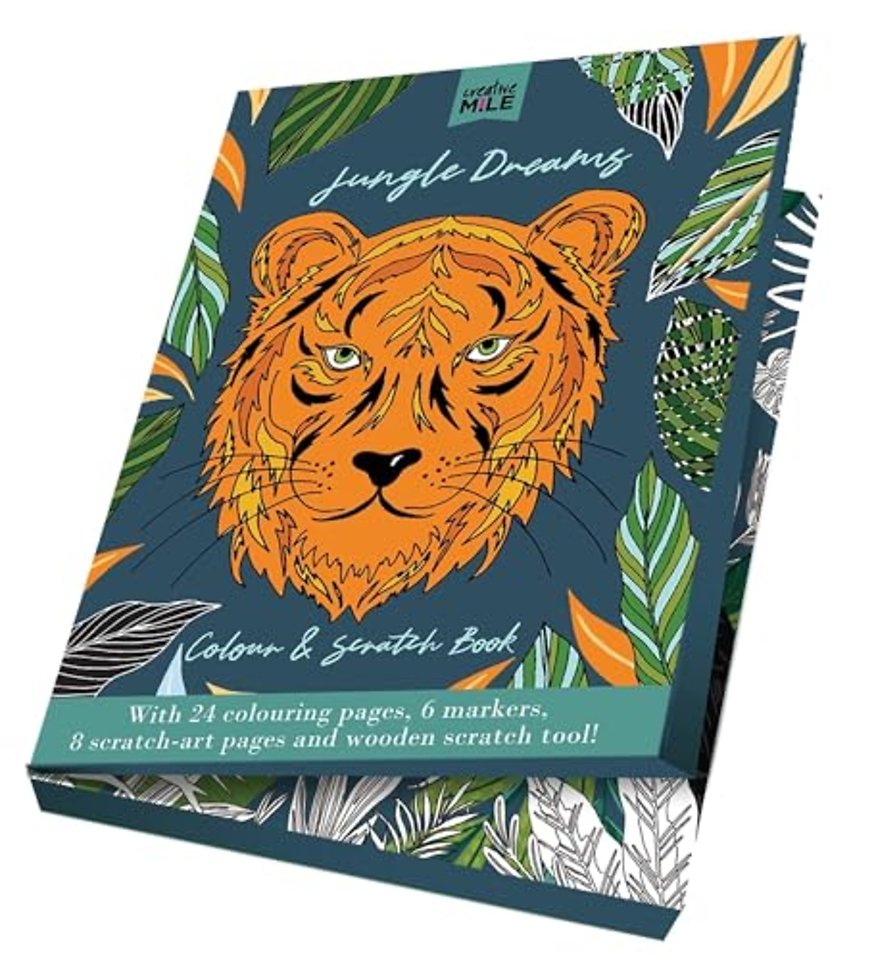 Jungle Dreams Colour and Scratch Book