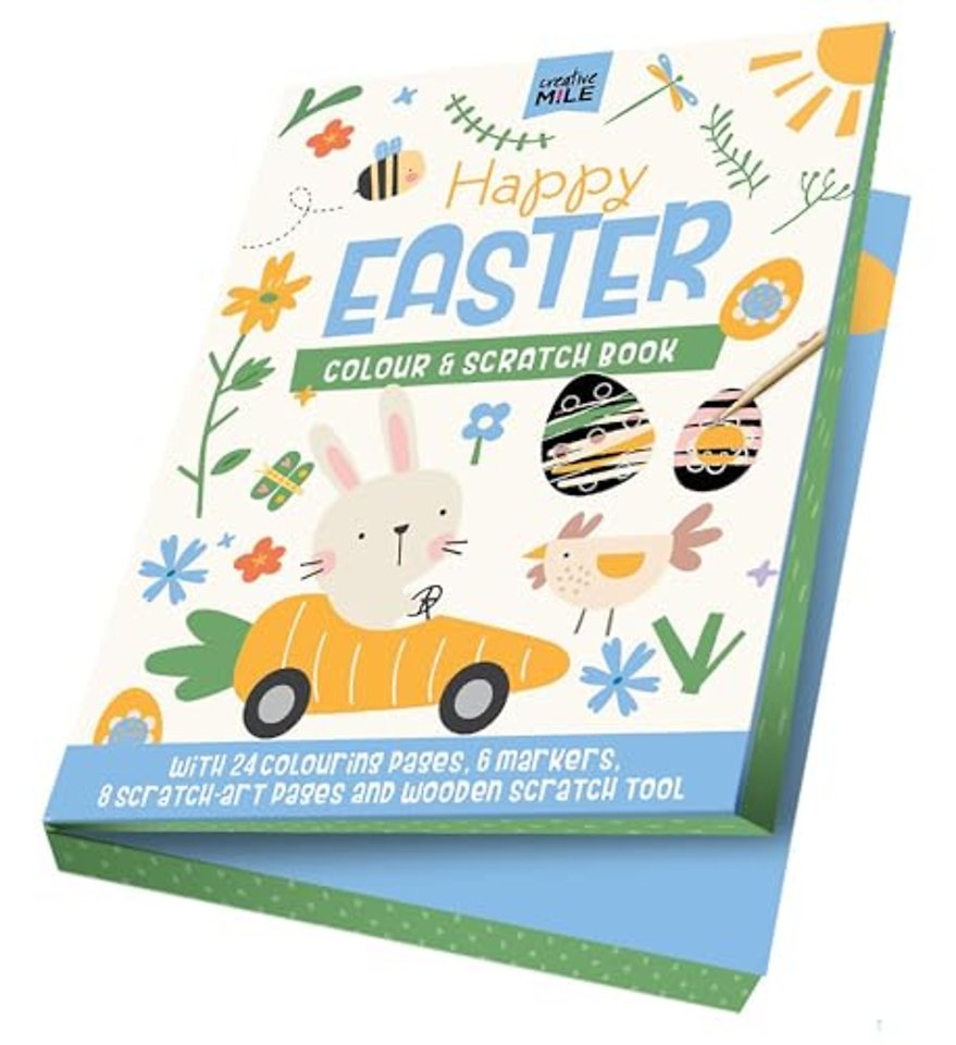 Happy Easter Colour & Scratch Book