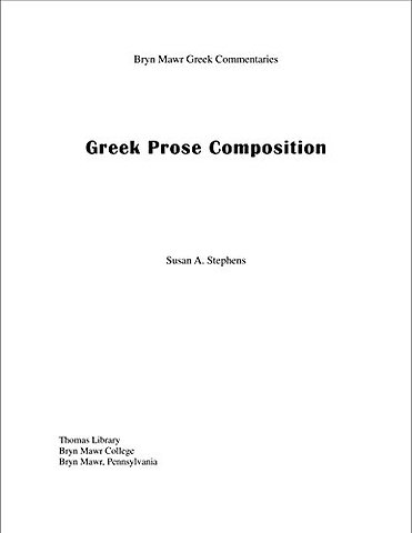 Greek Prose Composition