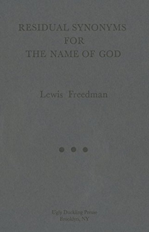 Residual Synonyms for the Name of God